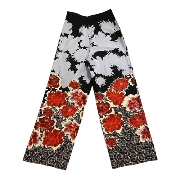 Topshop Floral Print Wide Leg Pants - Picture 6 of 8